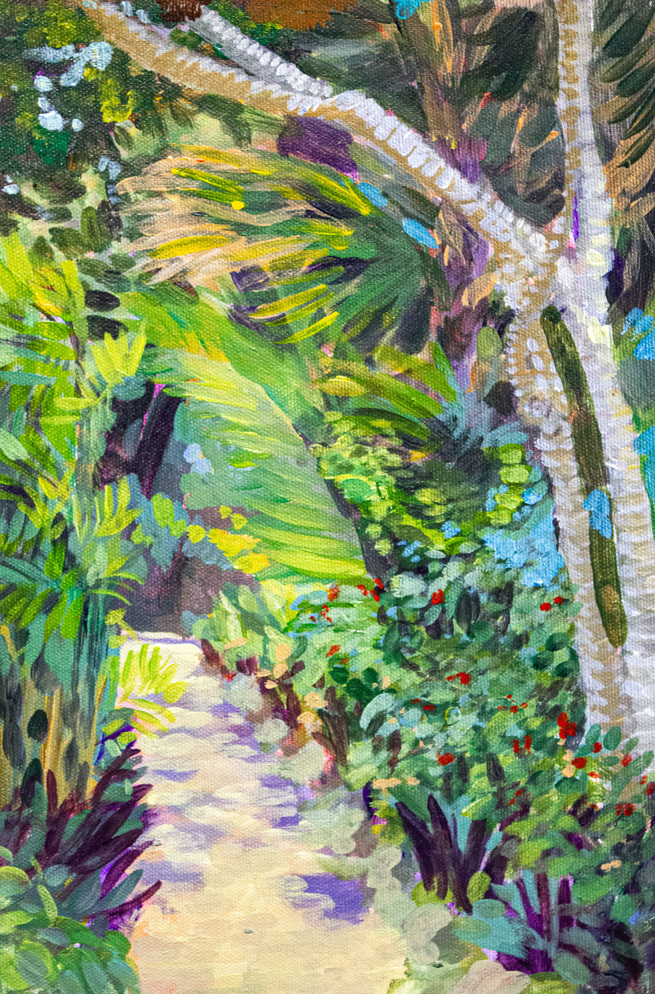 Lamanai Outpost Lodge - Plein air painting of the Lamani Outpost Lodge I stayed in at Belize. I absolutely loved staying here and all the adventures we had!, 