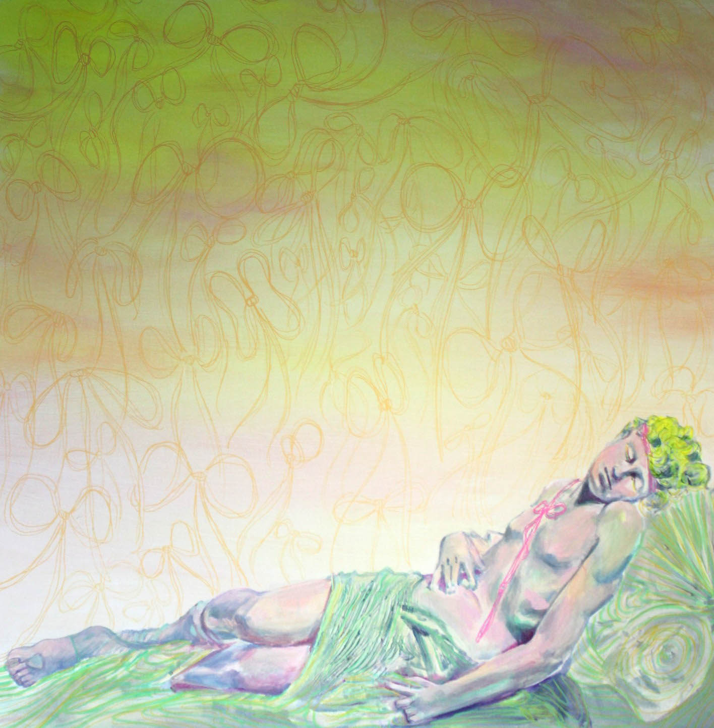 Adonis - Painting of Adonis sculpture in the met,, Acrylic