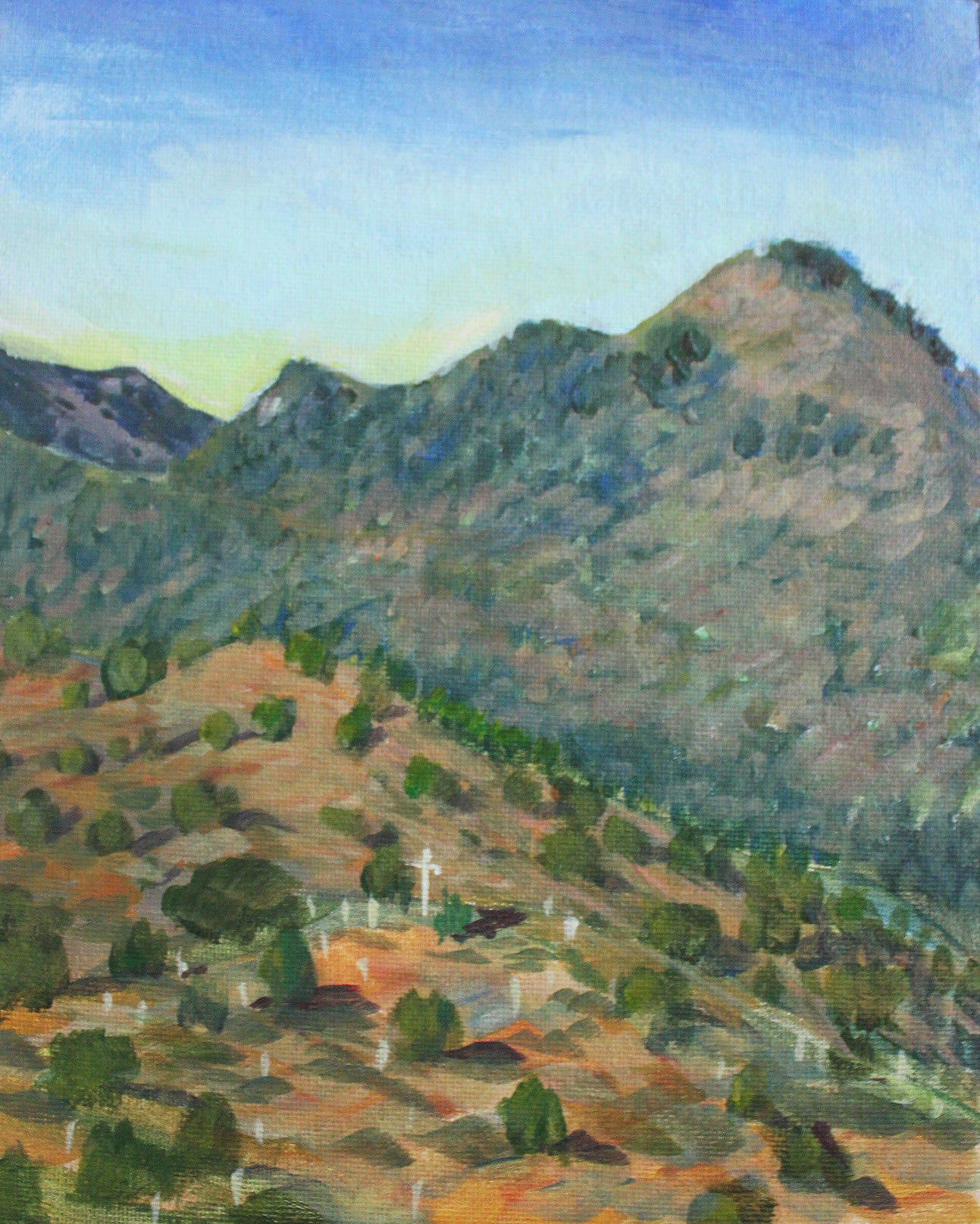 Virginia City Plein Air - Plein air of Virginia City Landscape, Acrylic